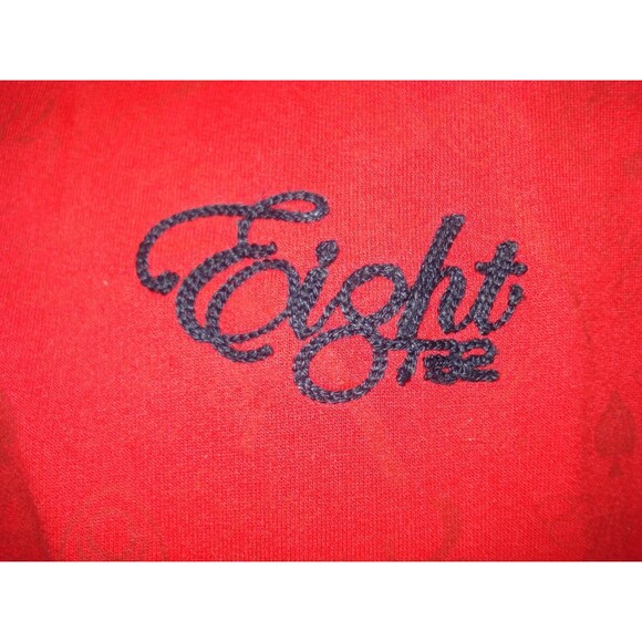 Eight 732 Jacket Mens Red Detailed Design Short Sleeve Full Zip Retro XL - Picture 4 of 12